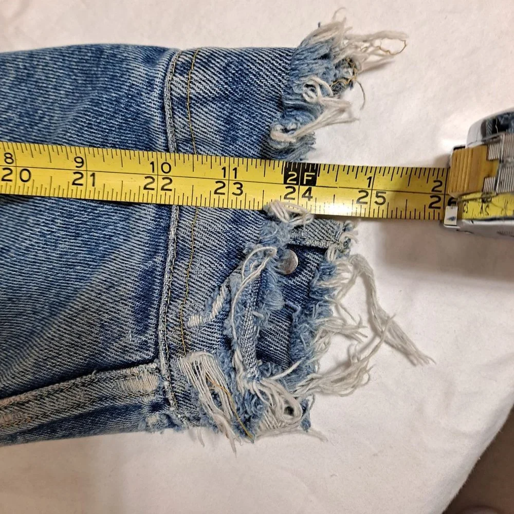 Vintage Storm Rider Lee Jean Jacket Men 46 Long Union Made Blanket Lined Denim - Picture 13 of 15